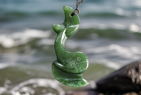 Whale carving Whale carving Pounamu